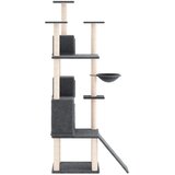  Penjalica za mačke sa stupovima za grebanje tamnosiva 175 cm | shoptok.hr
