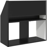 Polica za knjige za djecu s pohranom Crna 72,5 x 29,5 x 69 cm | Eponuda.com