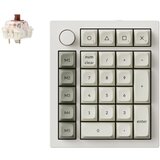 KEYCHRON Q0 Max QMK Brezžična Numerična Tipkovnica / Bela / Gateron Jupiter Brown / Q0M-P3, (22108196) | Shoptok.si