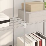  Cijevna polica s pohranom Bijelo 86 x 27 x 90 cm Aluminij | shoptok.hr