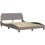 The Living Store Posteljni okvir brez vzmetnice taupe 140x190 cm blago - Posteljni Okvir, (21497919) | Shoptok.si