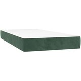  Krevet s oprugama i madracem tamnozeleni 200x200 cm baršunasti | shoptok.hr