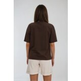 Marisse Brown T-Shirt With A Hat On The Pocket | Shoptok.si
