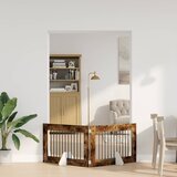  Vrata za pse s postoljem 2 pcs Dimljeni hrast 100 x 60 cm | shoptok.hr