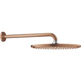 Grohe 26066GN0 Rainshower Cosmopolitan 310 Brushed Cool Sunrise nadglavni tuš okrugli sa 1 mlazom i držačem nadglavnog tuša zidnim od 380mm | ePonuda.com