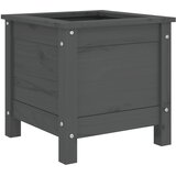  Vrtna sadilica siva 40 x 40 x 39 cm od masivne borovine | shoptok.hr