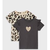 Sinsay Pamučne majice s leopard uzorkom 2 pack | shoptok.hr