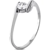 Kesi Thiny shine surgical steel engagement ring