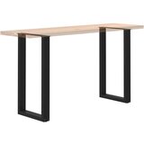vidaXL noge kavne mizice u-oblika 2 kosa črna 50x(90-91)cm jeklo | Shoptok.si