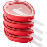 Lékué Komplet 4 modelčkov za sladoled - jagoda - 1 set | Shoptok.si