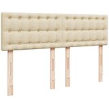 Krevet s oprugama i madracem krem 140x200 cm od tkanine | shoptok.hr