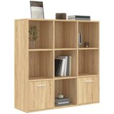 Ormarić za knjige boja hrasta 98x30x98 cm od konstruiranog drva | shoptok.hr
