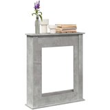 vidaXL Okvir za kamin betonsko siv 75x20x87,5 cm inženirski les | Shoptok.si