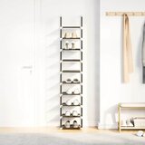  Stalak za cipele 10 razina crni 33x33x174 cm netkana tkanina | shoptok.hr