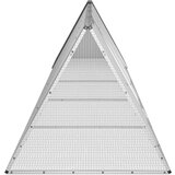 vidaXL Kletka za zajce antracit 504,5x80,5x71 cm pocinkano jeklo | Shoptok.si