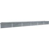 vidaXL Visoka greda pocinkano jeklo 600x80x45 cm siva, (20618719) | Shoptok.si