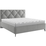 MID.YOU OBLAZINJENA POSTELJA 180 cm x 200 cm , tekstil temno siva | Shoptok.si