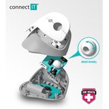 Connect IT CMO-2700-BK - Ergonomski bežični miš sa podesivim DPI 800/1200/1600, napajanje 1x AA, crne boje | Eponuda.com