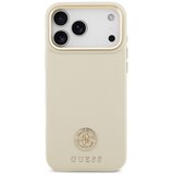 Guess maskica za iPhone 17 Pro Max kompatibilna s MagSafe (PU s logom od zrnaste strass tkanine) bež | shoptok.hr