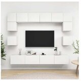  8-dijelni set TV ormarića bijeli od konstruiranog drva | shoptok.hr