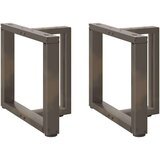  Noge za klub stolić T-oblika 2 kom Crne 50x25x(42-43) cm Čelik - Prirodna 50 x 25 x (42-43) cm 2 1 | shoptok.hr