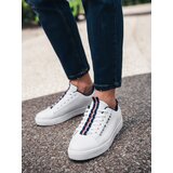 Ombre Men's shoes sneakers with contrasting details - white | Shoptok.si