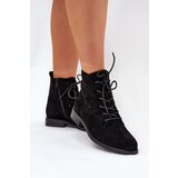 S. BARSKI Laced Ankle Boots With Openwork Pattern S.Barski | Shoptok.si