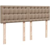  s oprugama i madrac cappuccino 140x190cm od umjetne kože | shoptok.hr