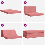 SOFA na razvlačenje 160 x 67 x 45 cm Ružičasta | shoptok.hr
