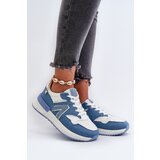Boto Women's Blue Faux Leather Jeans Sneakers Vinelli | Shoptok.si