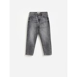Reserved Mom fit traperice s kraćom nogavicom - siva | shoptok.hr
