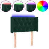  LED uzglavlje tamnozeleno 83x16x78/88 cm baršunasto | shoptok.hr