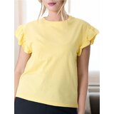 Sinsay Pamučna bluza s volanima | shoptok.hr