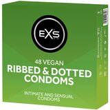 EXS Ribbed & Dotted - rebrasti, točkasti kondom (48 kom) Cijene