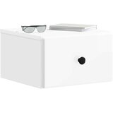  Stenski nočni omarici Bela visok sijaj 34,5 x 33 x 20 cm, (5000209983) | Shoptok.si