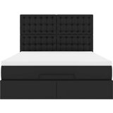  Otomanski krevet s madracem crni 140x190 cm umjetna koža - Crna 140 x 190 cm | shoptok.hr