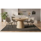 P & B JEDILNA MIZA, furnirano jesen barve hrasta | Shoptok.si