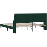  Krevetna konstrukcija Tamnozelena 200 x 200 cm Baršun | shoptok.hr