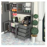 Hanah home Višenamjenska komoda Grano 140, 140 x 187 x 40 cm, Antracit | Eponuda.ba