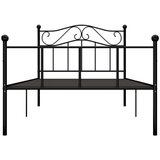 Za krevet crni metalni 100 x 200 cm | shoptok.hr