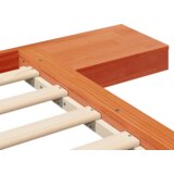  Podna krevetna konstrukcija s stolićima Smeđa 200x200cm Masivno drvo | shoptok.hr