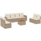  9-dijelni set vrtnih sofa s jastucima bež od poliratana | shoptok.hr