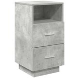 Maison Chic Nočna omarica - Nočna miza z 2 predaloma betonsko siv 36x36x68 cm, (21688237) Cene