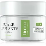 Lirene Power of Plants Almond hranilna krema za obnovo čvrstosti obraza 50 ml