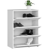 AKORD Omarica Za Čevlje, 4 Preklopna Vrata, Bela, (5000332846) | Shoptok.si