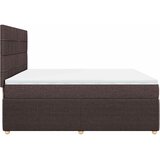  Krevet s oprugama i madracem tamnosmeđi 200x200 cm od tkanine | shoptok.hr