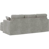 SOFA Svijetlo siva 198 x 134 x 80 cm Baršun | shoptok.hr