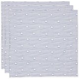 Jollein tetra plenica miffy stripe 3/1, 70x70cm navy Cene