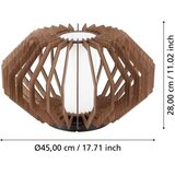 Eglo plafonjera RUSTICARIA E27 45 cm drvo crna 900385 | shoptok.hr