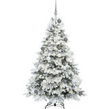 vidaXL Umestno božično drevo med 300 LED Zelena 180 cm PE in PVC | Shoptok.si